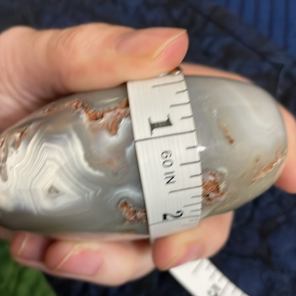 Large 1 puffy flower agate heart - Picture 8 of 8